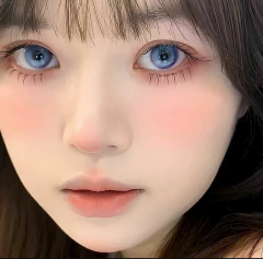 Lentes De Contacto Fantasia Cosplay Gold Fish Azul Violeta