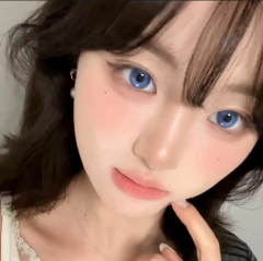 Imagen de Lentes De Contacto Fantasia Cosplay Gold Fish Azul Violeta