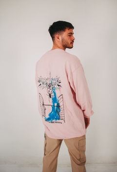 Buzo Cuello Redondo Fire Blue Rosa en internet