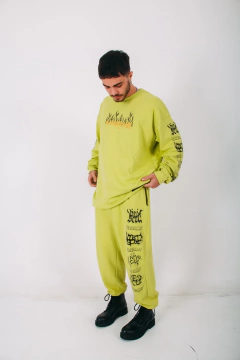 Buzo Cuello Redondo Anarchy Verde - tienda online
