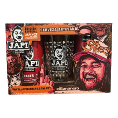 Pack Japi Premium 2 Lager + Vaso personalizado