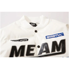 CAMPERA VARSITY JACKET UNIVERSITARIA RACING F1 BLANCO - comprar online