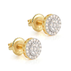 Aros Plata 925 Baño Oro 14k Grande Rosca Hip Hop Traphype 12