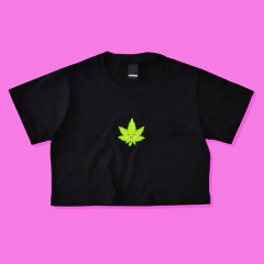 Remera Crop Top *KAWA-WEED*