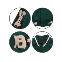 CAMPERA VARSITY JACKET UNIVERSITARIA B BONES VERDE en internet