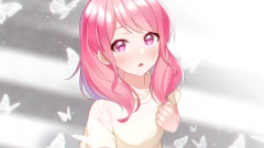 Imagen de Lente de contacto fantasia cosplay anime Rosa Liso CL221