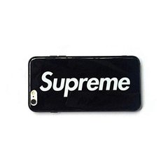 1:1 Supreme Iphone Case Black Funda Flexible 2