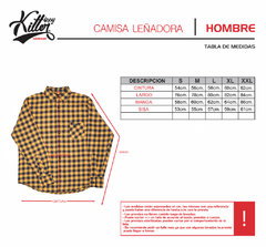 Camisa Leñadora Parches Blanco y Negro - KITCH TECH