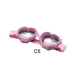 Anteojos de sol Antiparras corazón steampunk Y2k con tachas y strass 275 - KITCH TECH