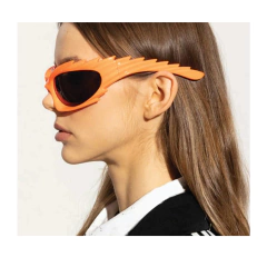 Anteojos de Sol Gafas Y2K Curvo Acrilico Barracuda 277 en internet