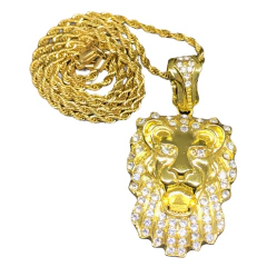 Cadena C/ Dije C/ Strass Leon - comprar online