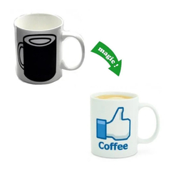 Taza Magica Like Coffee Me Gusta Cafe Cambian Diseño Calor - comprar online