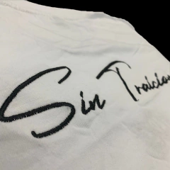 Remera MDS Bordado Sin Traicion Blanco en internet