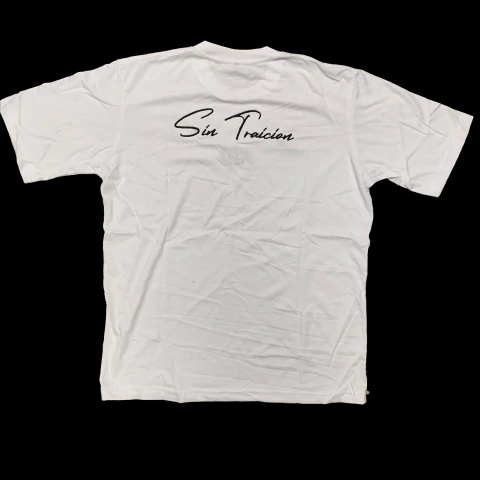 Remera MDS Bordado Sin Traicion Blanco