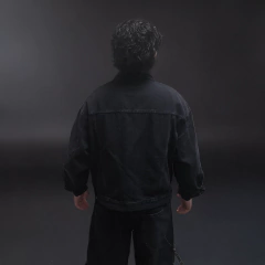 Campera de Jean Negra Full Strass - KITCH TECH