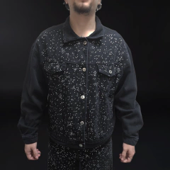 Campera de Jean Negra Full Strass en internet