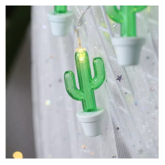 Luces Luz Led Cactus Planta A Pilas - comprar online