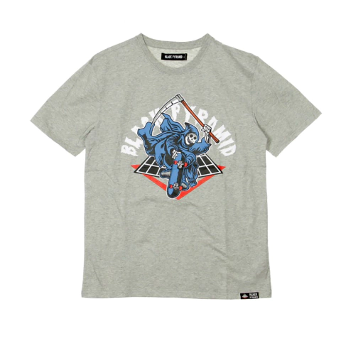 Remera Black Pyramid Death Skater Tee Heather Grey
