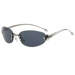 Lentes de Sol Futuristas Y2k Punk sin Montura Vintage Estrella Retro - KITCH TECH