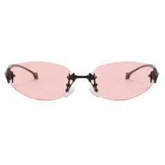 Lentes de Sol Futuristas Y2k Punk sin Montura Vintage Estrella Retro