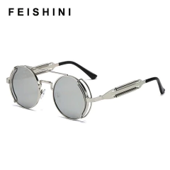 Imagen de Anteojos Redondos Metalico Steampunk Retro 304