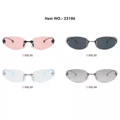 Lentes de Sol Futuristas Y2k Punk sin Montura Vintage Estrella Retro - KITCH TECH