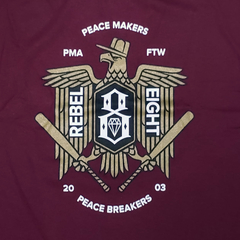 Remera Rebel Eight 8 Makers & Break Maroon - comprar online