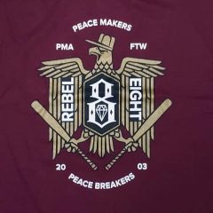 Remera Rebel Eight 8 Makers & Break Maroon - comprar online