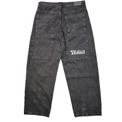 Pantalón Baggy Gris Doble Bolsillo