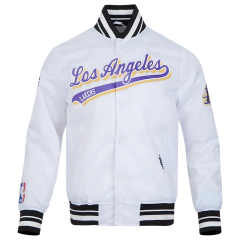 Campera Universitaria Bomber LA Lakers Blanca 250 U$D - buy online