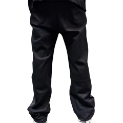 Pantalon Jean Baggy Full Black Intervenido Strass - KITCH TECH