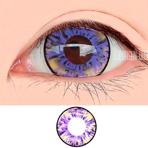 Lentes de Contacto Fantasi Cosplay Star II Violeta Amarillo