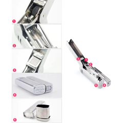 Encendedor Plateado Carusita Imco Streamline 6800 Retro Vintage