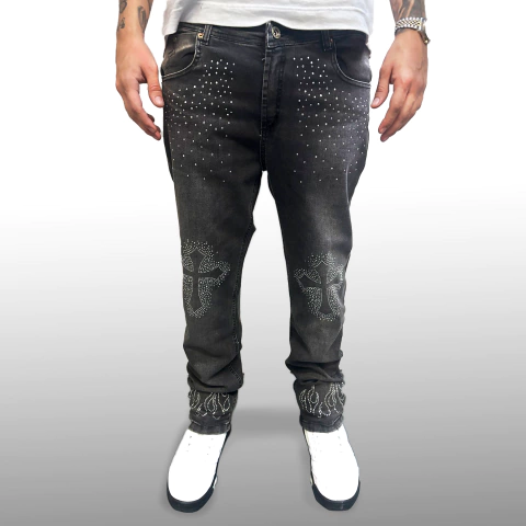 Jean Flaite Chupin Strass Cruces y Llamas