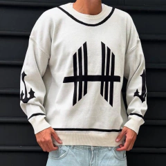 Sweater Oversize America Crema en internet