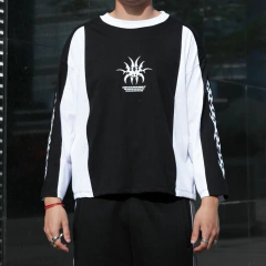 Remera Manga Larga Boxy Fit Winter Darkness Negro - tienda online