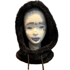 Capucha Polar Y2K Negra Shanghai - tienda online