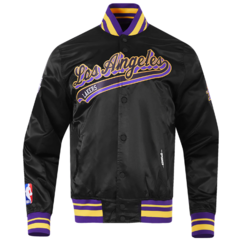 Campera Universitaria Bomber LA Lakers Negra 250 U$D