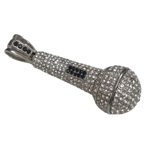 Dije C/ Strass Microfono Mod 1