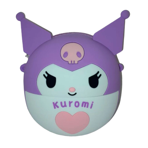 Mini Cartera Silicona Sanrio Kuromi