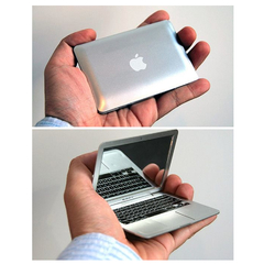 Espejo De Mano Mirrorbook Air Laptop Pc P/ Cartera Bolso en internet