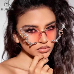 Anteojos de Sol Mariposa Grande con Strass - comprar online