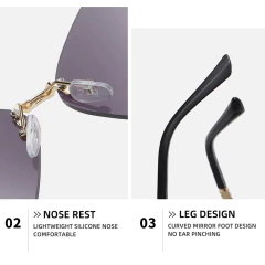 Anteojos de Sol Mariposa Grande con Strass - KITCH TECH