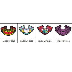 Barbijo Máscara Luz led Luminoso Audioritmico Varios Modelos en internet