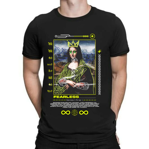Remera Mona Lisa Drip By KITCH TECH