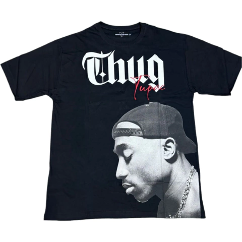 Remera TuPac Thug life Negra