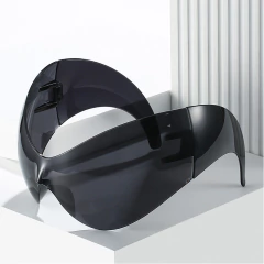 Anteojos de Sol Gigantes Y2K Mosca Futurista Envolvente