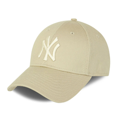 Gorra Vicera Curva New York Beige