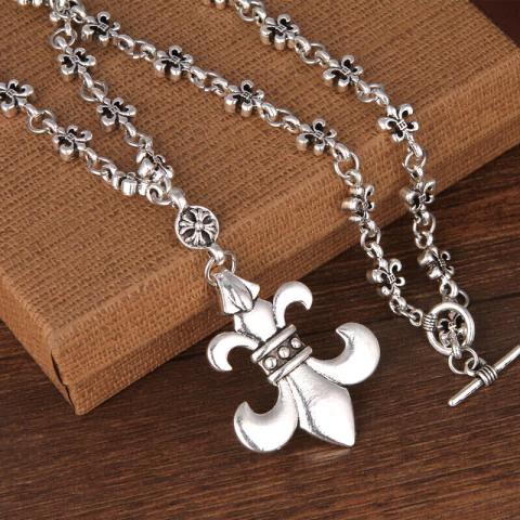 DIje Con Cadena Flor Chrome Hearts Mod 13