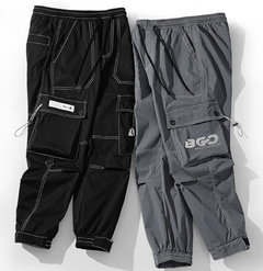 Pantalon Cargo Techwear Gabardina GOB 129 Gris Niños en internet